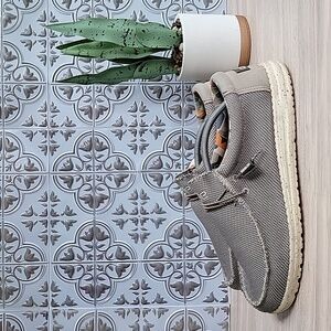 Hey Dude Mens Wally Sox SlipOn Shoes Rounded Toe Design Flex & Fold Asphault 13